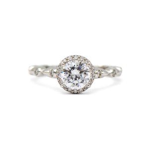Ritani Round Halo Engagment Ring